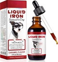 Płynne suplementy żelaza dla psów, LiquiI Żelazo z witaminą C i B12, Wspiera anemię, Niskie poziomy Enery i Lethargy, Promotes Blood Health, Pomaga w tworzeniu czerwonych krwinek