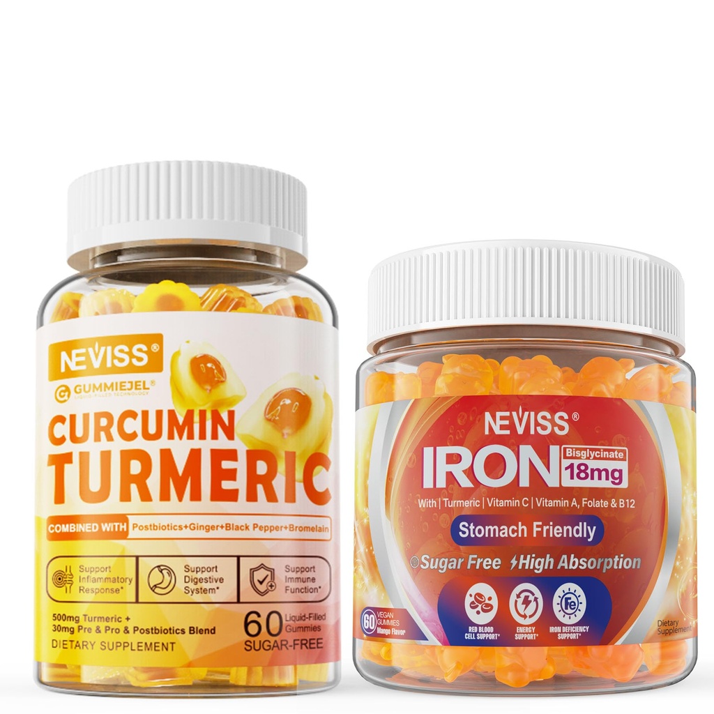 Kurkumina bezcukrowa Filed Gummies 550mg dla dorosłych, suplement żeliwnych gum wegańskich z witaminą C