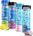 Nuun Hydration Electrolyte Tablets - Rozpuszczalny w wodzie, Kompletne opakowanie 124; 5 Esencjalne elektrolity do nawadniania 124; 1g Sugar Drink Mix