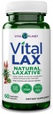Vital Planet - Vital Lax Natural Laxative Cleanse Supplement for Ocasional Conservation, with Magnezu Hydroxide, Slippery Elm, Aloe, and Triphala to Support Bowel Regularity 60 Kapsułki