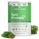 Proso Żywe Epickie Białko, Białko roślinne i Superfoods Proszek, Zielone Królestwo 124; 20 Grams Organic Protein Powder, Zielony, Wegan, Non Dairy, Non-GMO, Gluten Free, niski cukier (2 Funt, 24 Służenie)