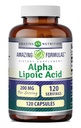 Amazing Supples Alpha Lipoic Acid Acidum 124; 200 Mg Amino Acid Supplement Acidum 124; Capsules Acidum 124; Non- GMO Acidum 124; Gluten- Free Acid 124; Made in USA (1 Pack Acid 124; 120 Count)