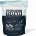 LEILO Kava proszek 124; Tradycyjny Noble Waka z Fidżi 124; All Natural Root to Reduction Stress and Promote Relaxation (1lb Delay 124; 30 Servings)