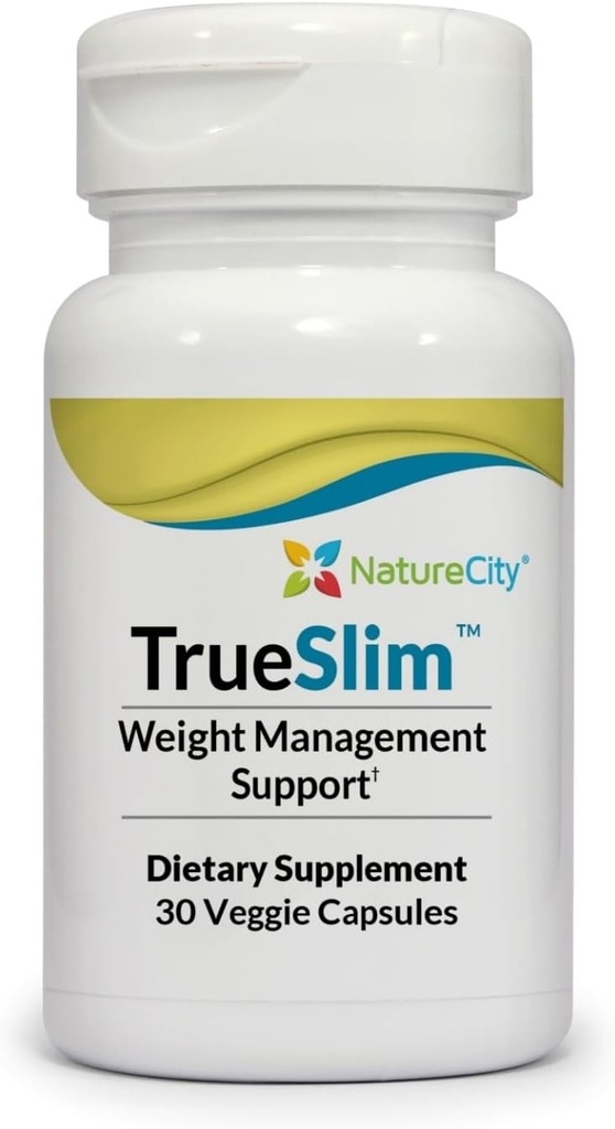 NatureCity True- Slim Tłuszcz i suplement do masy ciała 124; Pomaga zmniejszyć tłuszcz akumulację 124; Kapsułki 124; Nie GMO 124; Made in USA