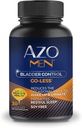 AZO Men Bladder Control, Daily Bladder Support Zaprojektowany specjalnie dla mężczyzn Pomaga utrzymać zdrową kontrolę pęcherza i zmniejszyć sporadycznie Pilny *, Wsparcie Prostate Health *, 30 CT