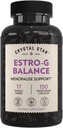 Crystal Star Estro G Balance Supplement (150 Kapsułek) - Herbal Menopauza Wsparcie z Black Cohosh, Rehmannia, Damiana & Licorice - Wegetarianin & Non-GMO