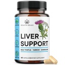 Liver Cleanse & Repair Formuła - Herbal Liver Support Supplement with Milk Thistle Dandelion Root Turmeric, Artichock Extract for Liver Health - 60 Count