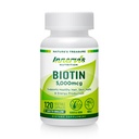 Wysoka moc Biotin 5000mcg - Wspiera zdrowie włosów, skóry i paznokci, 120 Kapsułki wegetariańskie