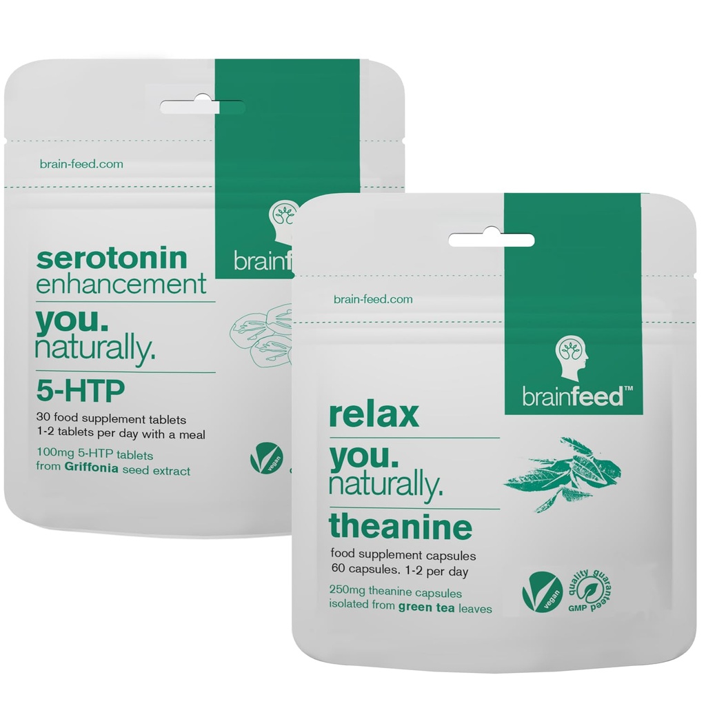 Suplementy serotoninowe & Natural l l teanina 124; Serotoninowe wsparcie nastroju & Stress Relief Supplements