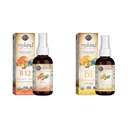 Garden of Life Organics B12 Witamina - Całość żywności B- 12 dla metabolizmu i energii i witaminy D3 Płyn 1000 j.m. na spray