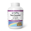 Naturalne czynniki Suntheanine L- Theanine 100 mg - Suplement do Zdrowia dla Calm Outlook - L- Theanine Supplement wspomaga relaksujący sen i pomoc przeciw oschłości - 120 tabletek do żucia (60 Servings)
