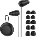 Wtyczki do słuchawek do anulacji hałasu sennego, wielokrotnego użytku Earthlick ochrony słuchu dla 25 i 32db redukcji hałasu, 6 Pary Eartips w S / M / L z Black Storage Case for Focus, Study, Work, Concert