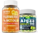 Kurkumina bezcukrowa 1000mg Suplement Gumiaki z Vegan Omega 3 Gumiaki wypełnione 1000mg