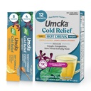 Nature 's Way Cold Relief Hot Drink, Umcka, Homeopatic, Clinically Proven Pelargonium Sidoides 1X, na kaszel, zatory, ból gardła, duszny nos, Formuła dzień i noc, 12 opakowań (Packaging May Vary)