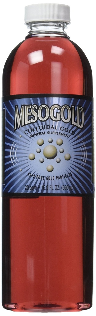 MesoGold ® 20 ppm Złoto koloidalne 500 ml / 16,9 Oz