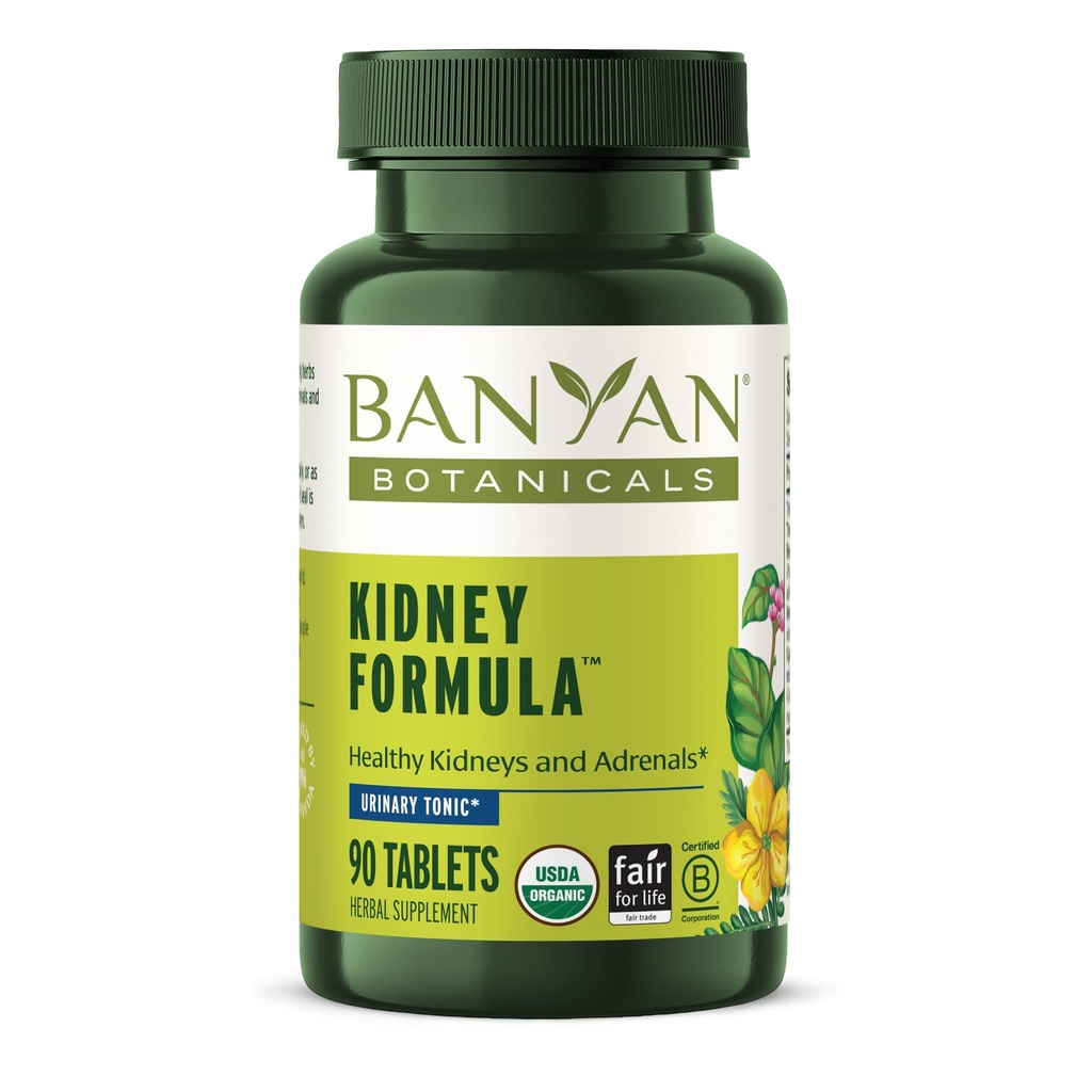 Banyan Botanicals Nerki Formuła - Organic Nerki Suplement z Gokshura - Odmładzający Herbal Mieszanka do wsparcia Nerki i Równowaga Traktu moczu * - 90 Tabletki - NieGMO Zrównoważony Wegan