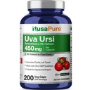 NusaPure Uva Ursi 10: 1 Extract, 450 mg Ekwiwalent do 4,500mg 200 Czapki wegetariańskie (Non-GMO, Wegan) Bearberry