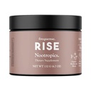 FREQUENSE - Rise Nootropic Tub - Mango Lemoniada Flavor - Wspiera wydajność mózgu i klarowność - z grzybami, Witaminy B i zielonej kawy - 132g