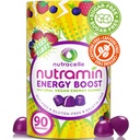 Nutramin Energy Boost witaminy Gummy - Pomiń Kawy i Boost swoją energię, Kawiarnia-wolne, Cukier-wolne, Wegan, B12, Zielona herbata, Ashwagandha, Garcinia Cambogia, Malina Adaptogen - 90