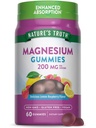 Nature 's Truth Gummies Magnezu dla dorosłych 124; 200mg dla dorosłych 124; 60 Hrabia 124; Wegan, Non- GMO & Gluten Free Supplement Agregate 124; Zwiększona absorpcja Magnezu Citrate