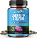 Liver Detox & Cleanse - 28- in-1 Liver Repair & Support Supplement for Men & Women with Milk Tistle, Apple Cider Vinotegar, Dandelion Root Extract & Artiduck Extract - Non-GMO, 60 kapsułki