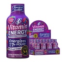 Witamina Energy B12 11 000% Dodatkowa siła Energy Shot Pink Berry 12 Pack, 260mg naturalna kofeina, B12 & B6, Nootropowe Focus, Witalność, Zero Cukier, Gluten- Free, Wegan, Kosher, 1.93 fl oz