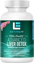 Liver Cleanse Detox & Naprawa PQQ + Inozytol Formuła, Aktualizacja V2.0 (Suplement do niemlecznych otworów i ekstrakt z karczocha), dla zdrowia wątroby i detox wątroby, Renew Liver Support