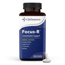 LifeSeasons - Focus-R - Concentration Supplement Supplement - All Ages - Enhances Mental Performance & Focus - Zwiększa uwagę Span - L- Theanine, Kava Kava, Bacopa, Witamina B & More - (60 kapsułki)
