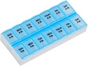 Ezy dawka niebieski, biały 7 dzień Pill Organizator 67375
