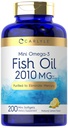 Carlyle Mini Fish Oil Softgels 124; 2010 mg 124; 200 Omega-3 Pigułki Biżuteria 124; z EPA & DHA Biżuteria 124; Non-GMO & Gluten