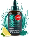 Chlorofil ciecz Krople Spirulina do wody - Pełna energia siłowa, Wellness, Suplement immunologiczny - 50mg Chlorofil Płyn, 12,5 mg Spirulina - Napoje detox Lemon Flavor - 2oz, 118 Służenie