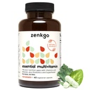 Zenkgo Witaminy Kobiece + Probiotyka 25B CFU + Organic Whole Foods, Wspiera odporność, trawienie, Energia, Daily Vitamin A, E, B6, B12, Vegan D3, K2 (MK- 7), Folate, Minerały, Superfoods (60Ct / 30Day)