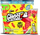 GHOST Pakiety nawadniające, Sour Patch Kids Redberry, 24 Sticks, Proszek elektrolitowy - Suplement mieszanki napojów z magnezu, potasu, wapnia, witaminy C - Wegan, wolne od soi, cukru i gluten