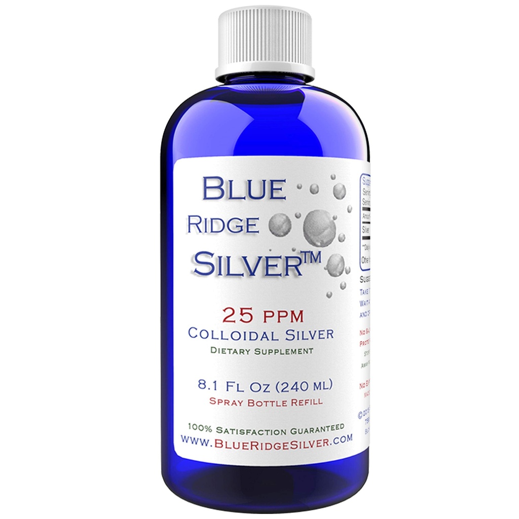 25 ppm 8 oz koloidalne srebro Naturalne wsparcie immunologiczne suplement zdrowia