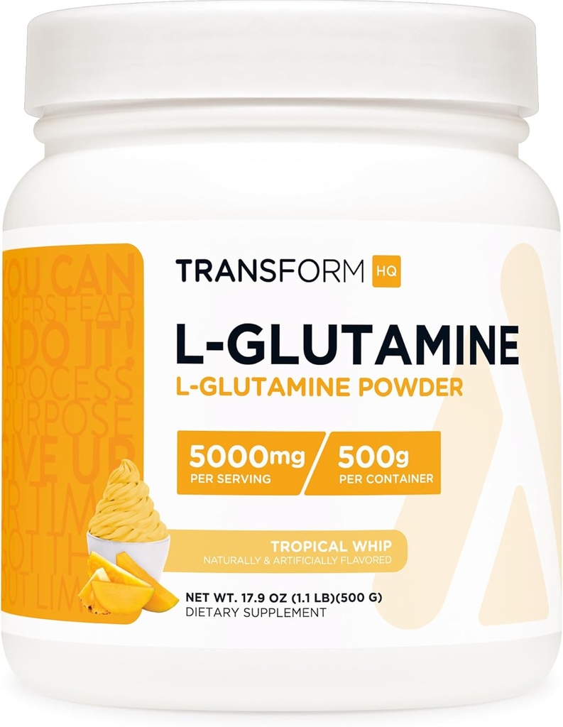 TransformHQ L- glutamina proszek 500 g (Tropical Whip) - wolny od glutenu, nie- GMO