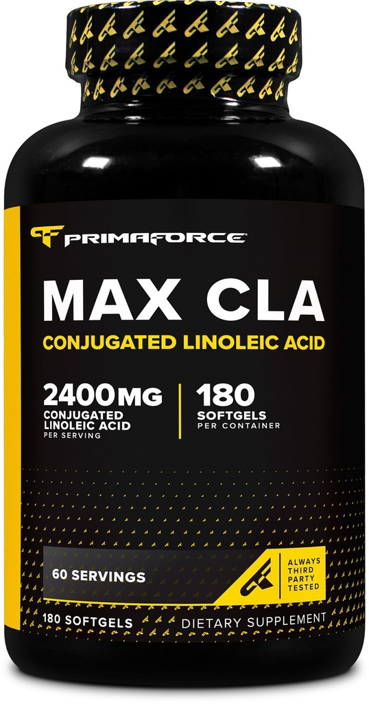 Primaforce CLA 2400 mg per Serving (180 softgeli) - Max CLA - dla mężczyzn i kobiet, niestymulujące, wolne od GMO i gluten