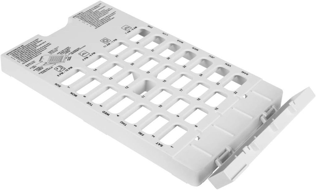 Ezy dawka 28- Day Weekly Tray dla pigułek, Medycyna, Witamina, Stosowanie z jednostki dawki Cold Seal System Planner, 2XL