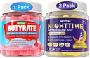 Paleta: Gumiaki Butyrate z Probiotykiem + Prebiotykiem + Postbiotykiem i Melatoniną 10mg 20 mg Nocne Metabolizm Gumiaki Sen