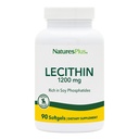 NaturesPlus Lecytyna - 1200 mg, 90 Softgels - Bogaty w sojowe fosforany - Gluten Free - 90 Służenia