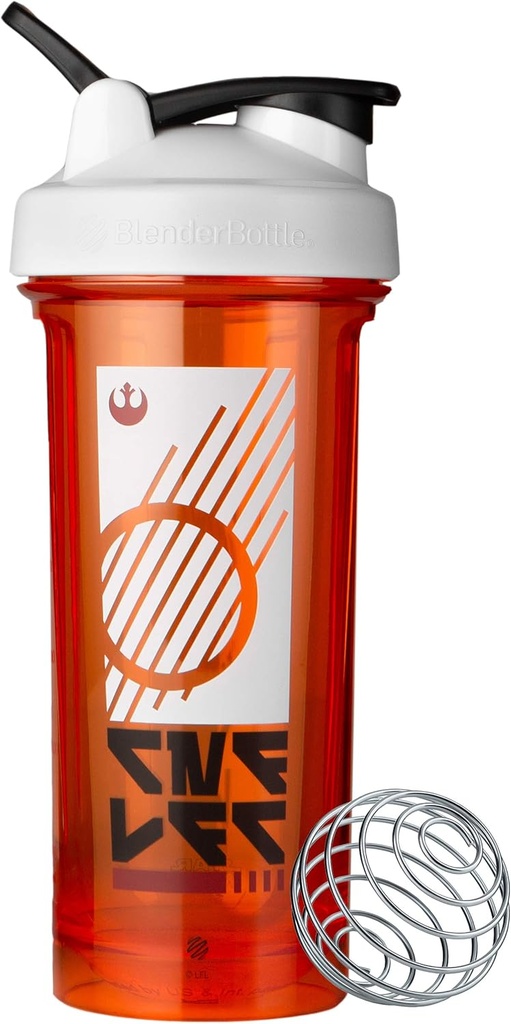 BlenderBottle Star Wars Shaker Butelka Pro Series Perfect for Protein Shakes and Pre Workout, 28- Ounce, Rebel Badge