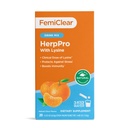 FemiClear HerpPro Drink Mix, L- Lysine 3000mg, Cynk, Witaminy A & C, Ashwagandha, Immunitet i Suplement Stress dla kobiet i mężczyzn, 20 Pakiety stick