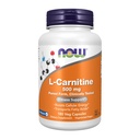 Teraz żywności Suplementy, L- Carnitine 500mg, Najczystsza forma, Amino Acid, Fitness Support *, 180 Kapsułki Veg
