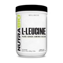 NutraBio 100% Pure L- Leucine - Odzysk i Wsparcie Mięśnie - Naturalna Fermentowana Wolna Forma Amino Acid - Wegan, Non-GMO, Gluten Free - (500 gramów)