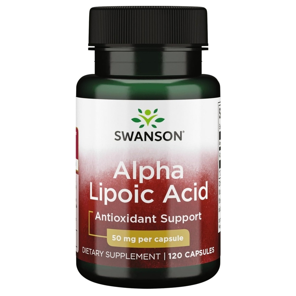 Swanson Alpha Lipoic Acid 50 Miligramy 120 Kapsułki