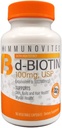IMMUNOVITES Biotin wysokiej dawki (w postaci d- Biotin, USP) 100 mg (równoważny 100,000mcg) 90 Kapsułek, duża moc