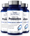 1MD Kompletne Probiotyki Platinum 124; Podtrzymuje Digestive Health 124; z Prebiotyki Nourishing, 51 Billion Live CFU, 11 Szczepów, Darmowy 124; 30 Kapsułki roślinne (3- Pack)