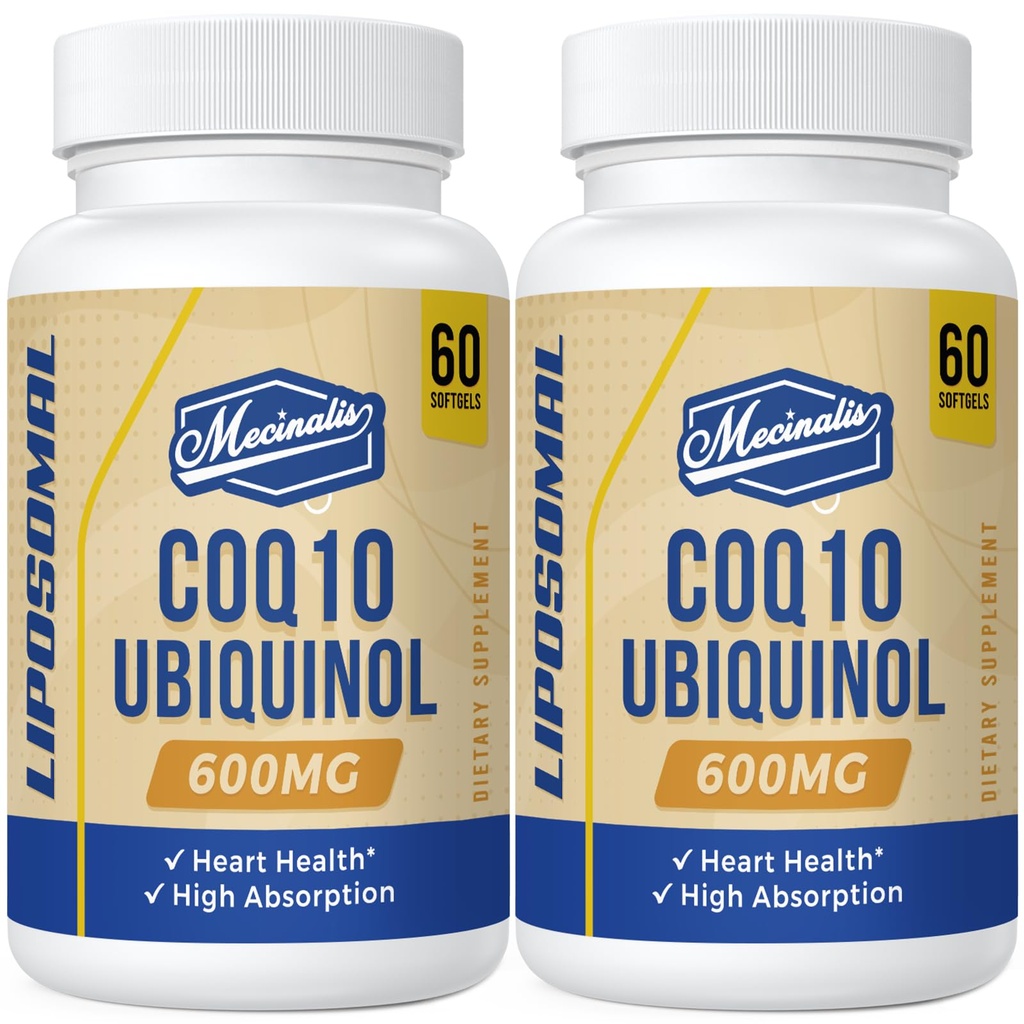 Liposomal CoQ10 Ubichinol 600mg Softgels 124; Superior Absorption Ubichinol CoQ10 Supplement Supplement Superior Ubichinol CoQ10; Potężna, aktywna postać przeciwutleniająca koenzymu Q10 124; Funkcje serca i produkcja energii 124; 120 Softgeli