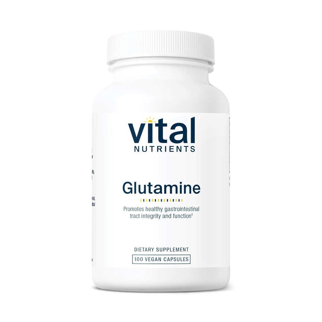 Vital Nutrigents Glutamine BEZ 124; 3400mg L- Glutamine BEZ 124; Healthy Southern Tract Function BEZ 124; Gluten, Dairy, Soy Free Between 124; Non-GMO BEZ 124; 90 Glutaminy kapsułki