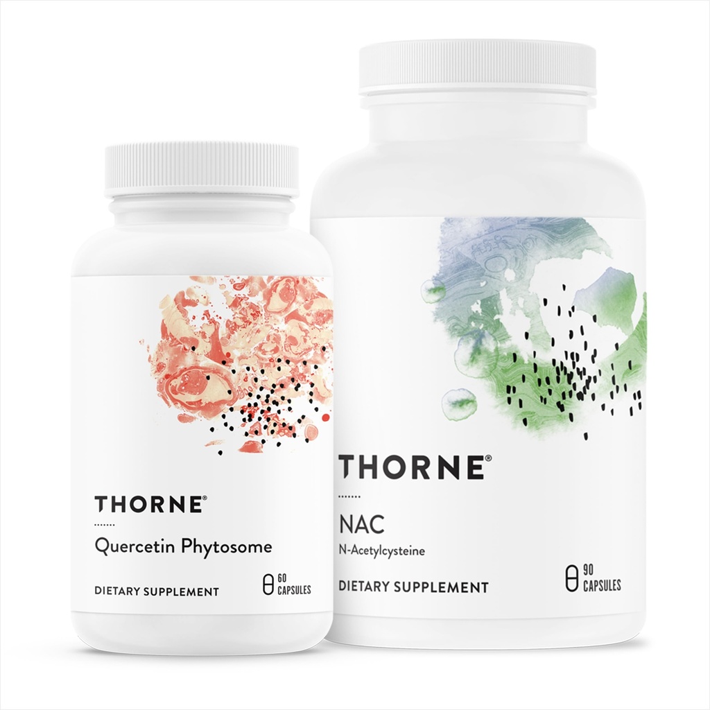 Cône - Immune Support Duo - Quercetin Phytosome & NAC dla zrównoważonego immunologicznego i układu oddechowego Wellness - 30 Służenia