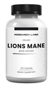 Research Labs Organic Lions Mane Supples, 120 Kapsułek w / Patent Litropane ™, Immune System Booster & Nootropic Brain Support Supplement Mushroom. 10X Ekstrakt porównywalny do 18,000mg